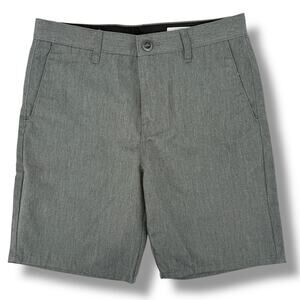 Volcom Frickin Charcoal Gray Chino Shorts Boys Size 18 XLarge 29 7"